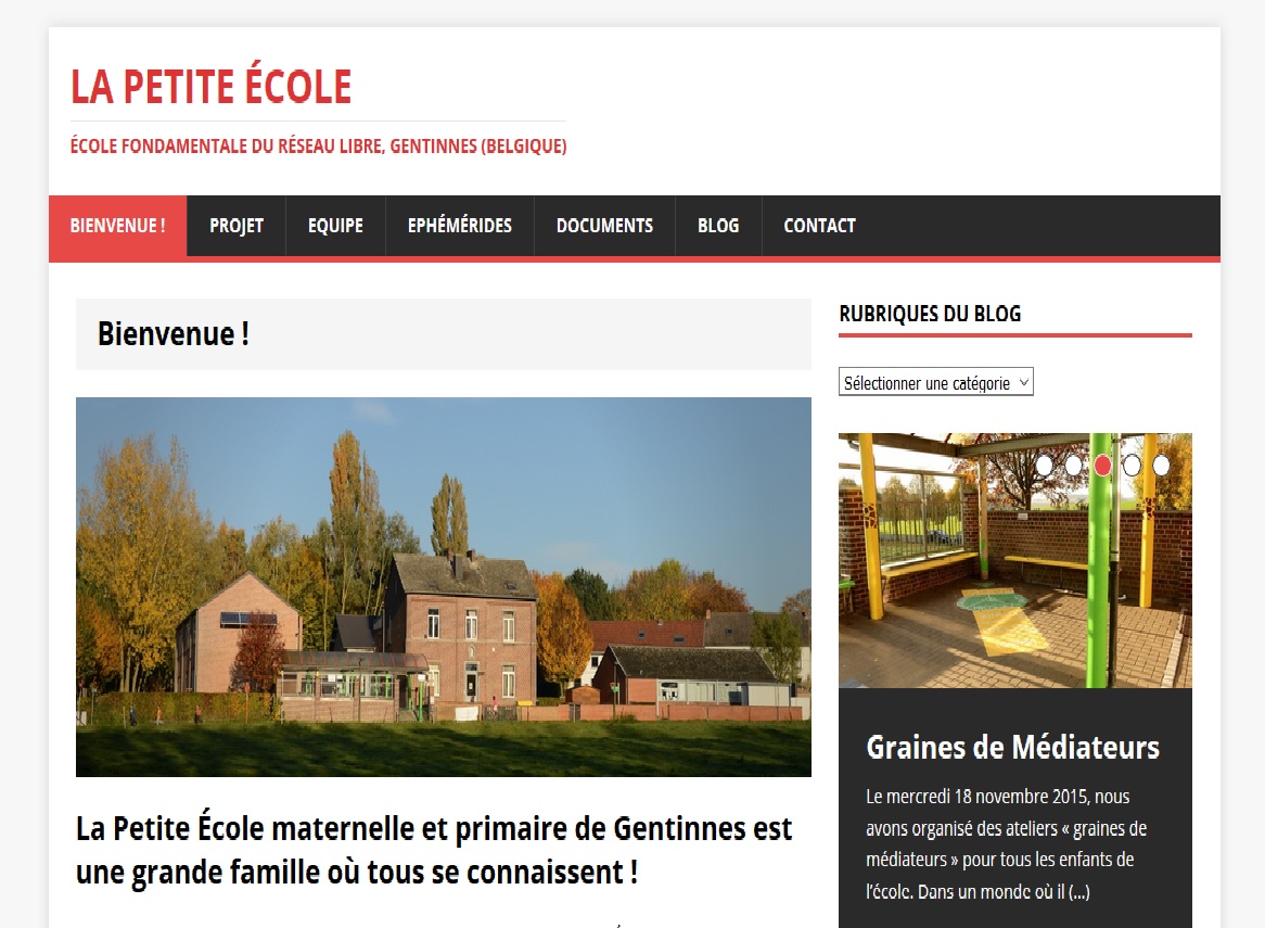 Un nouveau site internet pour la Petite Ecole