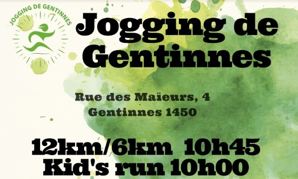 Jogging de Gentinnes le 21/04: 2e édition !
